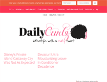 Tablet Screenshot of dailycurlz.com